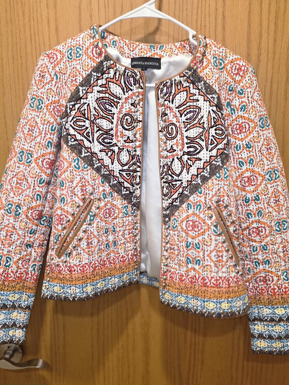 HEMANT & NANDITA Kiana Quilted Stud Jacket